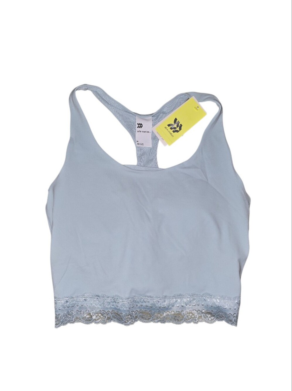 All In Motion  Lace-Trim Racerback Sports Bra, Medium, NWT!!!!